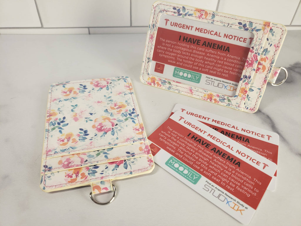 Anemia Assistance Card - 3 pack with Cardholder!