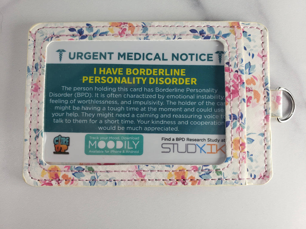 Borderline Personality Disorder Assistance Card - 3 Pack