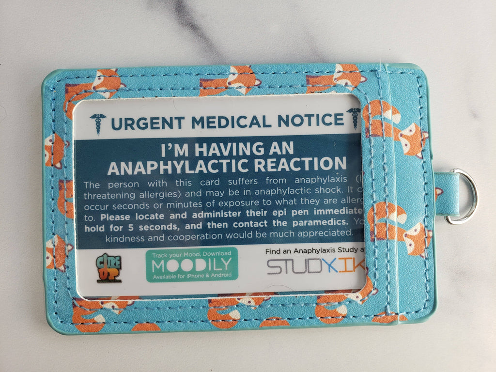 Anaphylactic - Anaphylaxis Assistance Card - 3 Pack