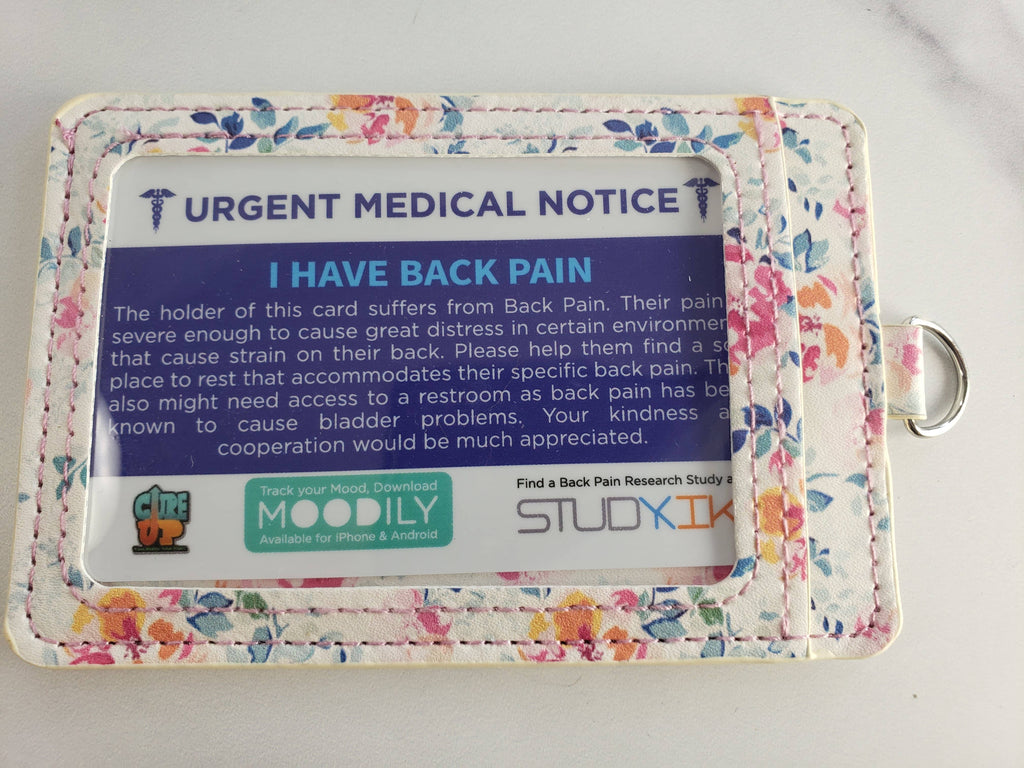 Back Pain Assistance Card - 3 Pack