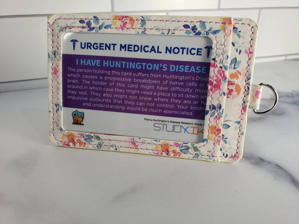 Huntington's Disease Assistance Card - 3 pack with Cardholder!