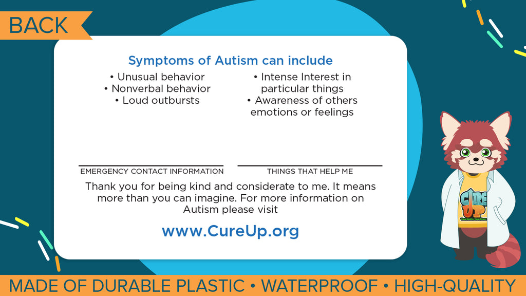 Autism Assistance Card - 3 Pack