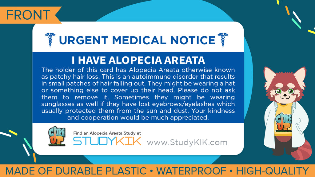 Alopecia Areata Assistance Card - 3 Pack