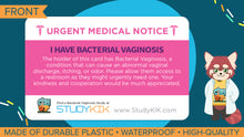 Load image into Gallery viewer, Bacterial Vaginosis Assistance Card - 3 Pack