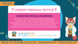 Bacterial Vaginosis Assistance Card - 3 Pack