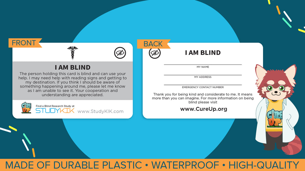 Blind Assistance Card - 3 Pack