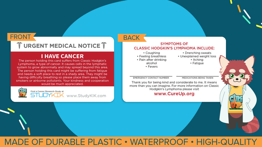 Classic Hodgkins Lymphoma Assistance Card - 3 Pack