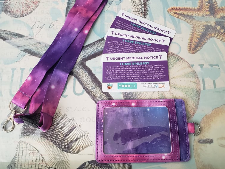 Epilepsy Assistance Card - 3 pack with Cardholder!