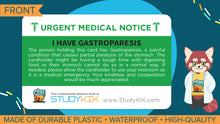 Load image into Gallery viewer, Gastroparesis Assistance Card - 3 Pack
