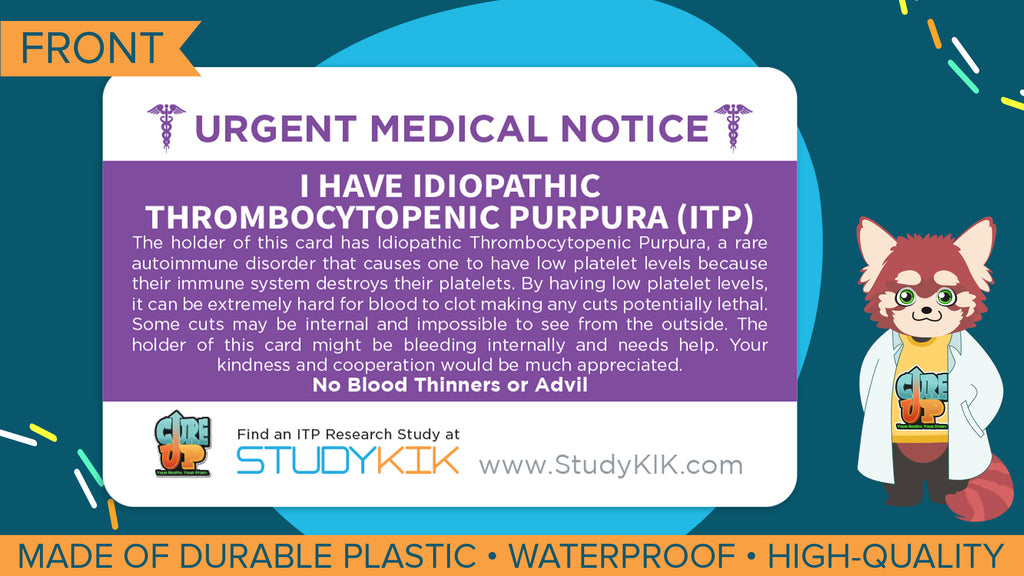 Idiopathic Thrombocytopenic Purpura Assistance Card (ITP) - 3 Pack