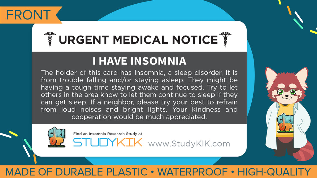 Insomnia Assistance Card - 3 Pack