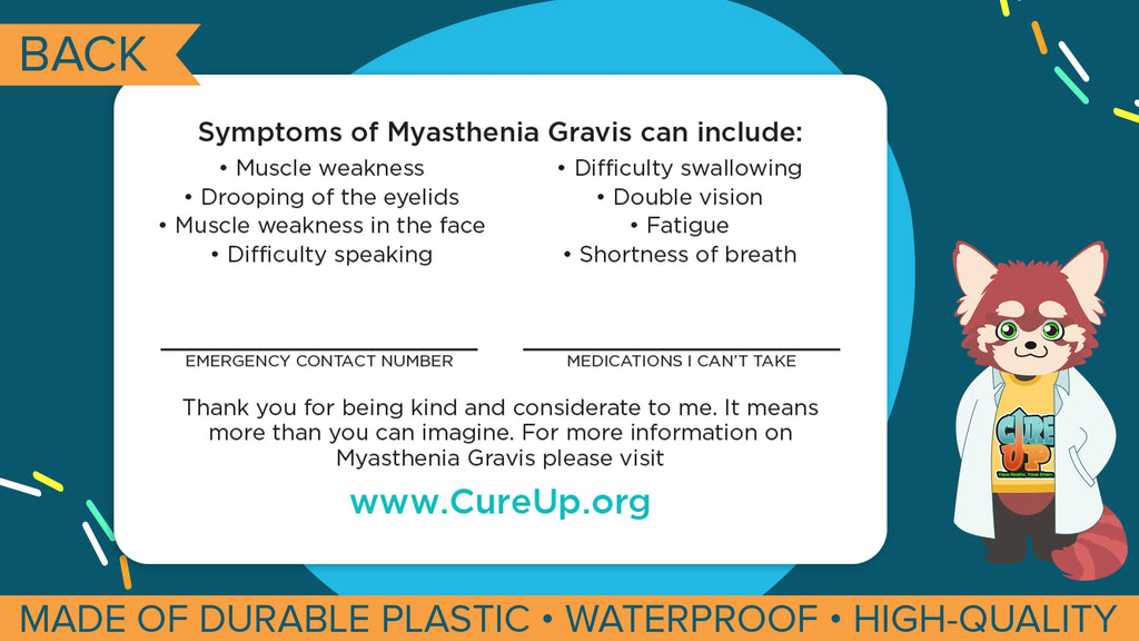 Myasthenia Gravis Assistance Card - 3 Pack