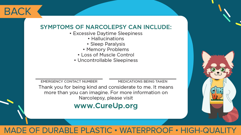 Narcolepsy Assistant Card - 3 Pack
