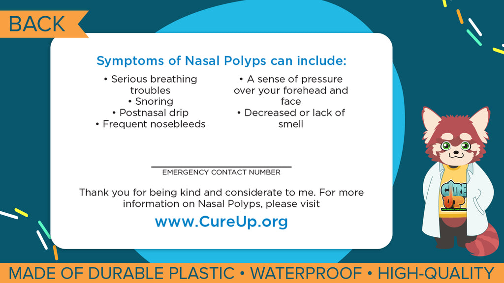 Nasal Polyps Assistance Card - 3 Pack