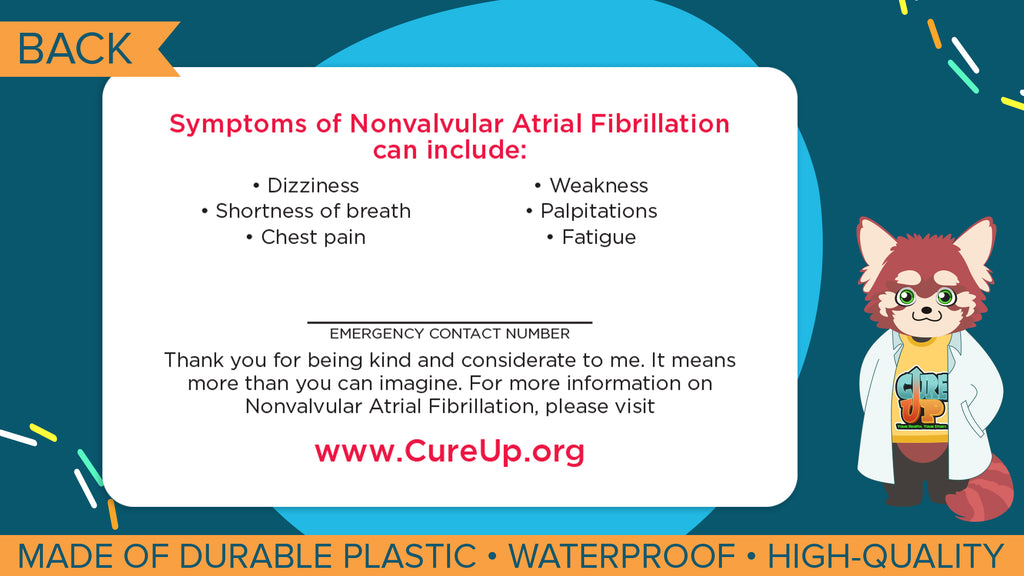 Nonvalvular Atrial Fibrillation Assistance Card - 3 Pack