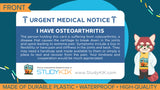 Osteoarthritis Assistance Card - 3 Pack