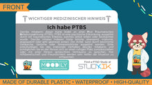 Load image into Gallery viewer, PTBS-Unterstützungskarte (German PTSD card) - 3 pack