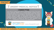 Load image into Gallery viewer, PTSD Assistance Card - 3 pack