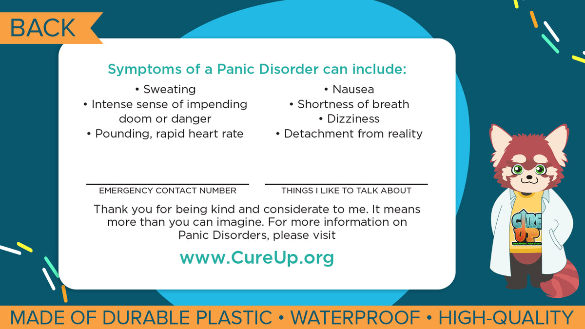 Panic Disorder Assistance Card - 3 Pack – CureUp