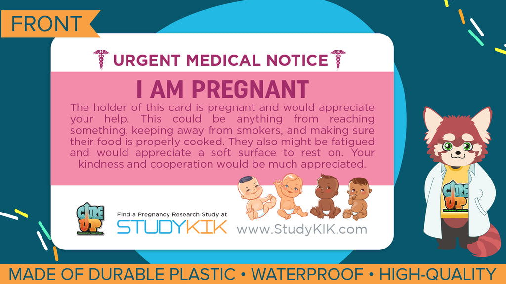 Pregnant Assistance Card - 3 Pack