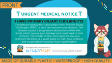 Load image into Gallery viewer, Primary Biliary Cholangitis Assistance Card - 3 Pack