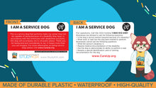 Load image into Gallery viewer, Service Dog Assistance Card - 3 Pack