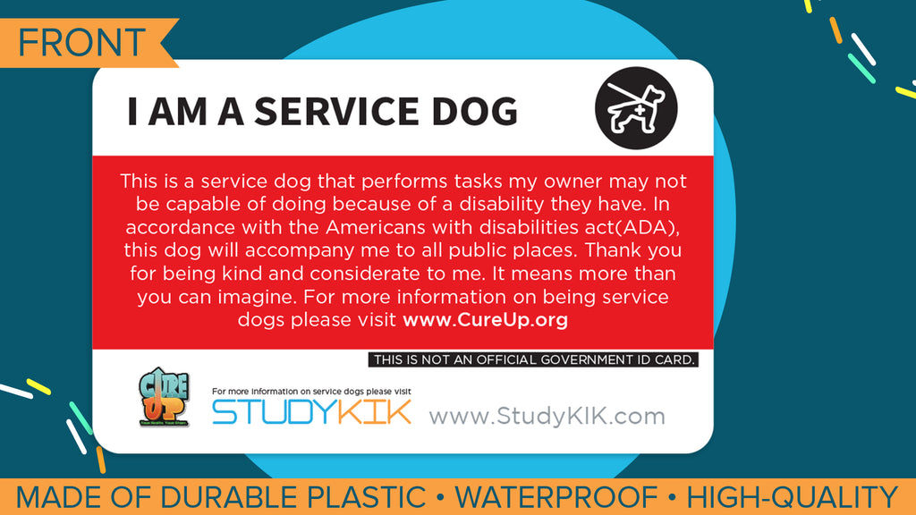 Service Dog Assistance Card - 3 Pack