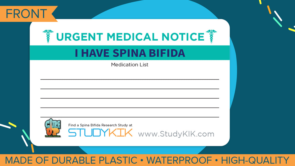 Spina Bifida Assistance Card - 6 Pack