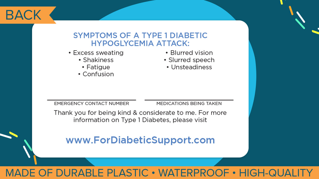 Type 1 Diabetes Assistance Card - 3 Pack