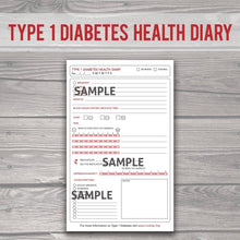 Load image into Gallery viewer, Type 1 Diabetes Health E-Diary