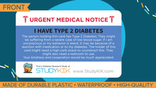 Load image into Gallery viewer, Type 2 Diabetes Assistance Card - 3 Pack