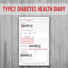 Load image into Gallery viewer, Type 2 Diabetes Health E-Diary