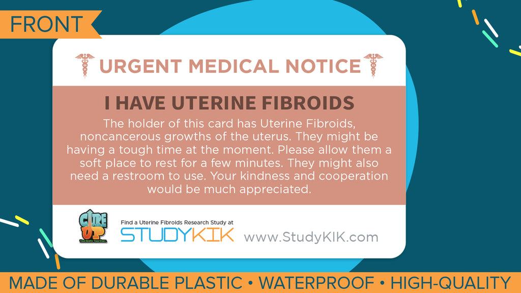 Uterine Fibroids Assistance Card - 3 Pack