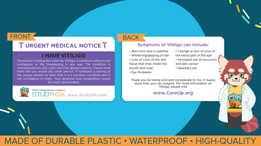 Vitiligo Assistance Card - 3 Pack