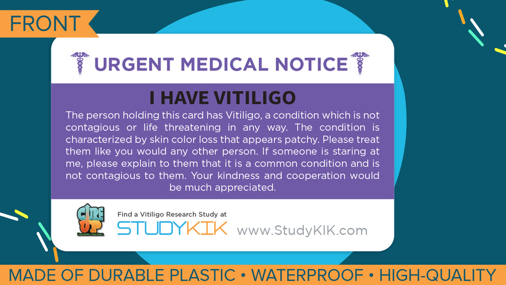 Vitiligo Assistance Card - 3 Pack