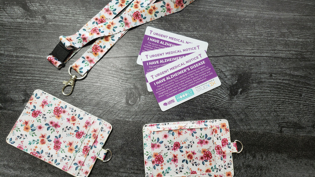 Alzheimer's Disease Assistance Card - 3 pack with Cardholder!