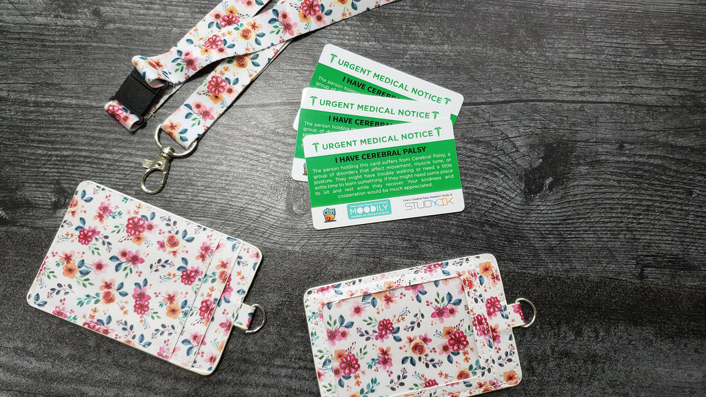 Cerebral Palsy Assistance Card - 3 Pack with Cardholder!