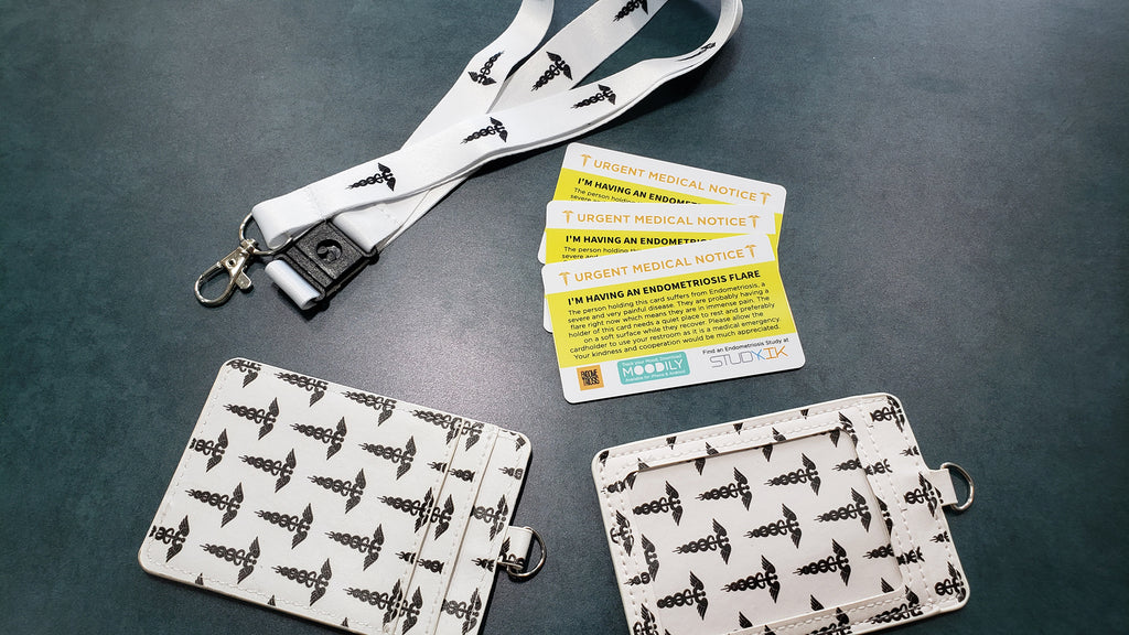 Endometriosis Assistance Card - 3 pack with Cardholder and Lanyard!