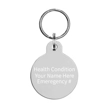 Load image into Gallery viewer, Personalized Health Keychain