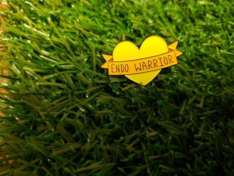 Endometriosis Warrior Pin