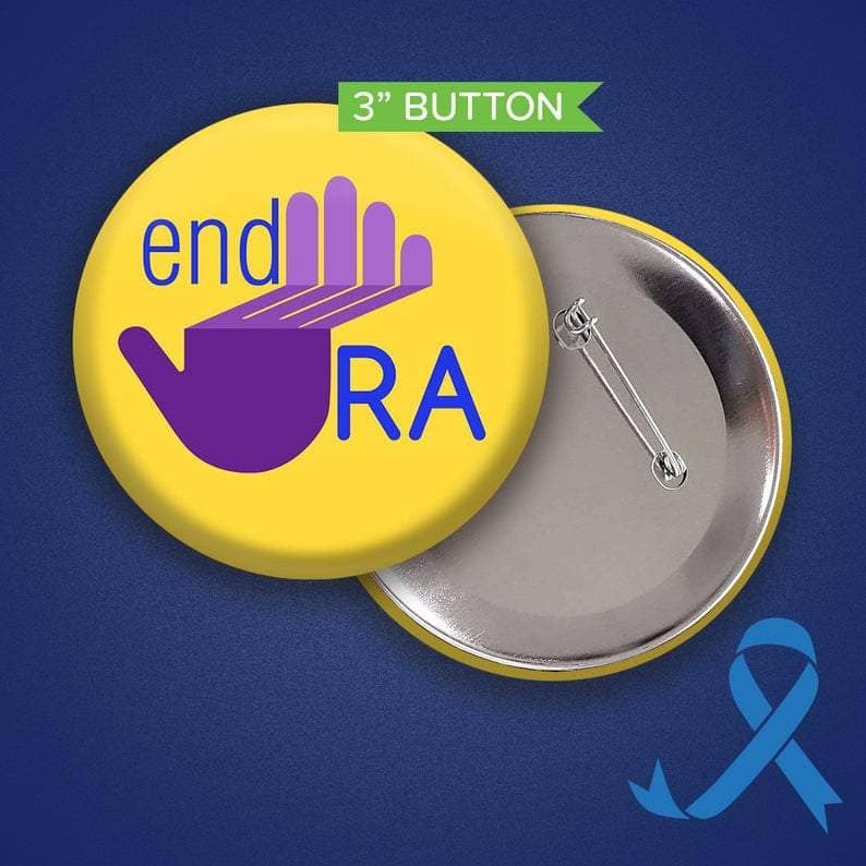 Rheumatoid Arthritis Warrior Button