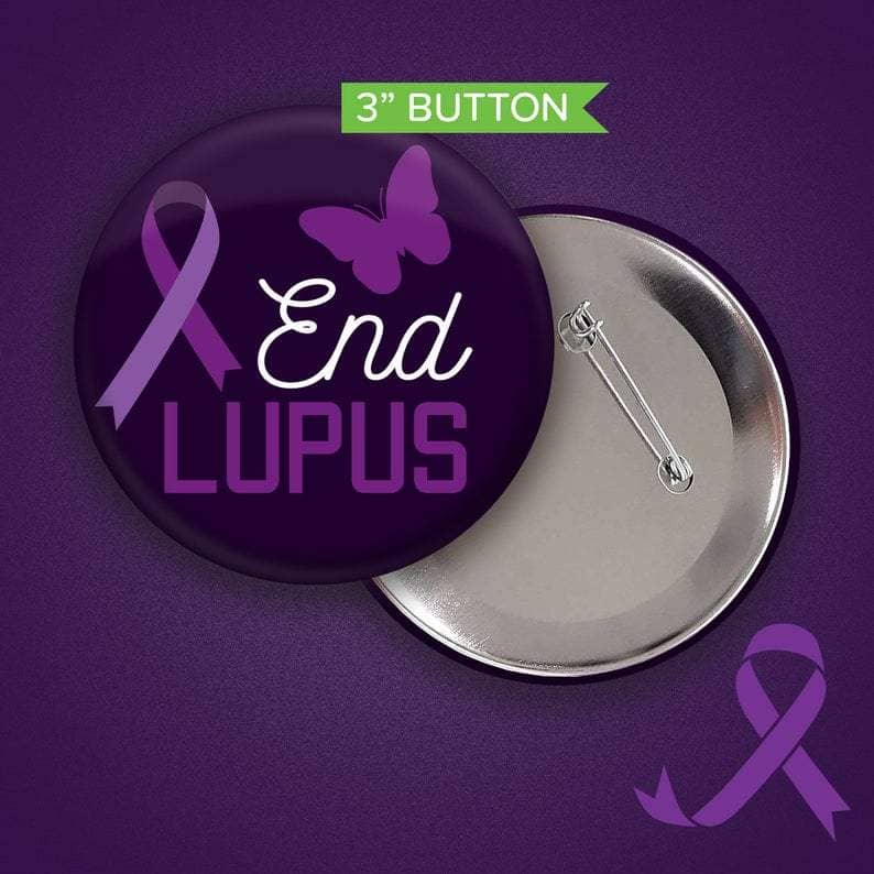 Lupus Warrior Button