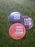 Opiate Addiction Recovery Buttons - 3 Pack