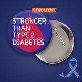 Type 2 Diabetes Warrior Button