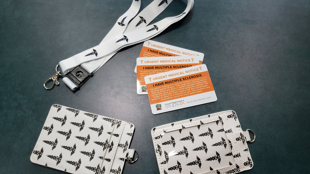 Multiple Sclerosis Assistance Card - 3 pack with Cardholder!