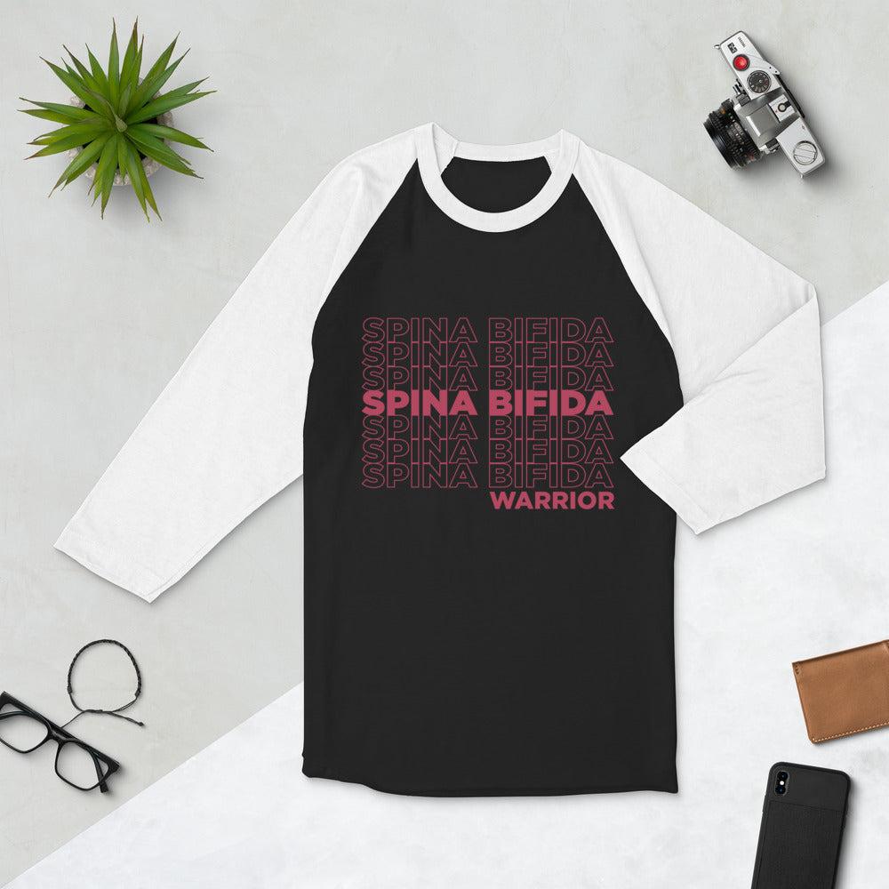 Spina Bifida Repeating 3/4 Shirt