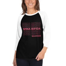Load image into Gallery viewer, Spina Bifida Repeating 3/4 Shirt