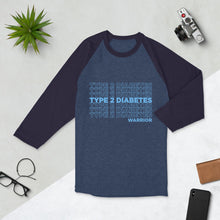 Load image into Gallery viewer, Type 2 Diabetes Repeating 3/4 Shirt