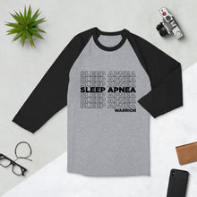 Load image into Gallery viewer, Sleep Apnea Repeating 3/4 Shirt