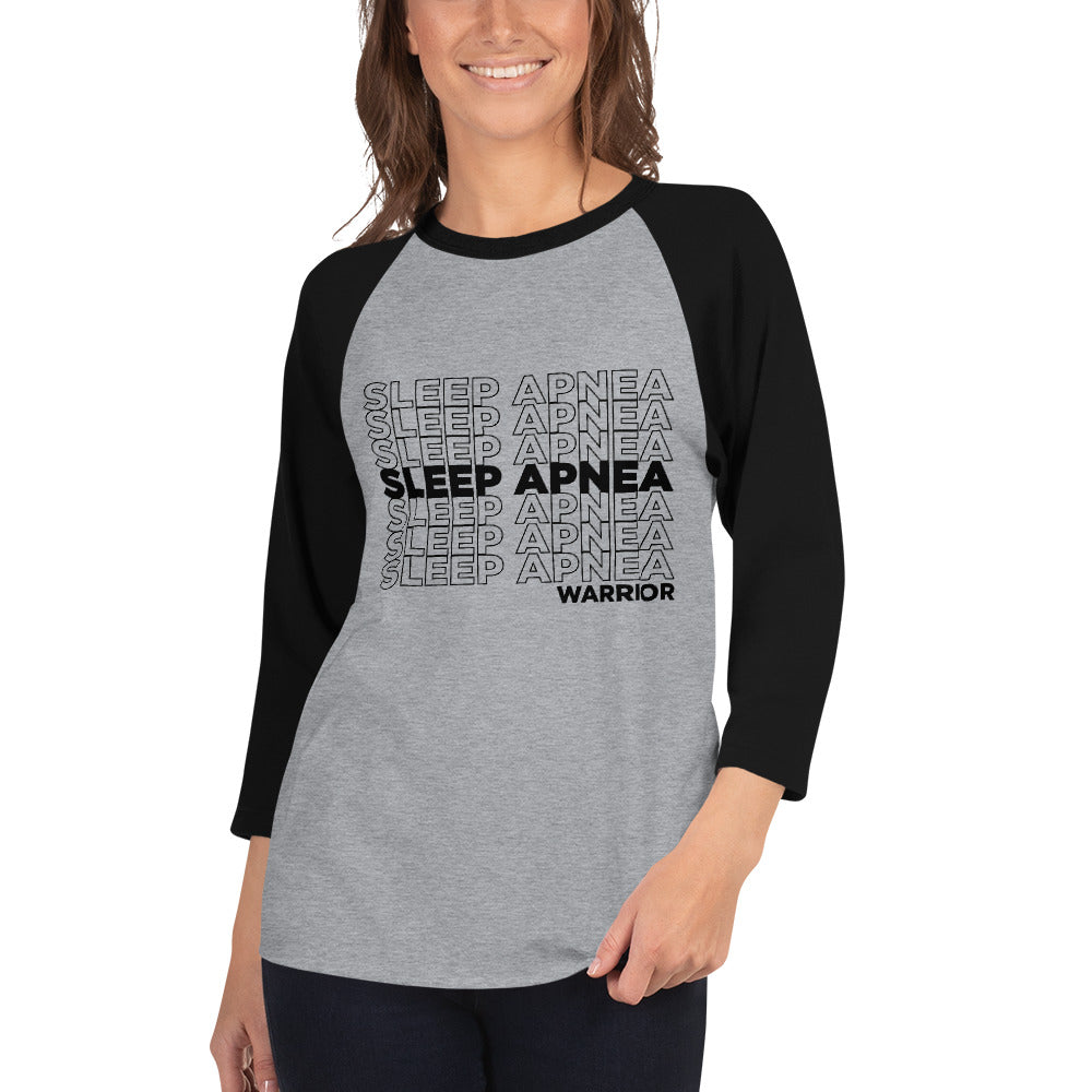 Sleep Apnea Repeating 3/4 Shirt